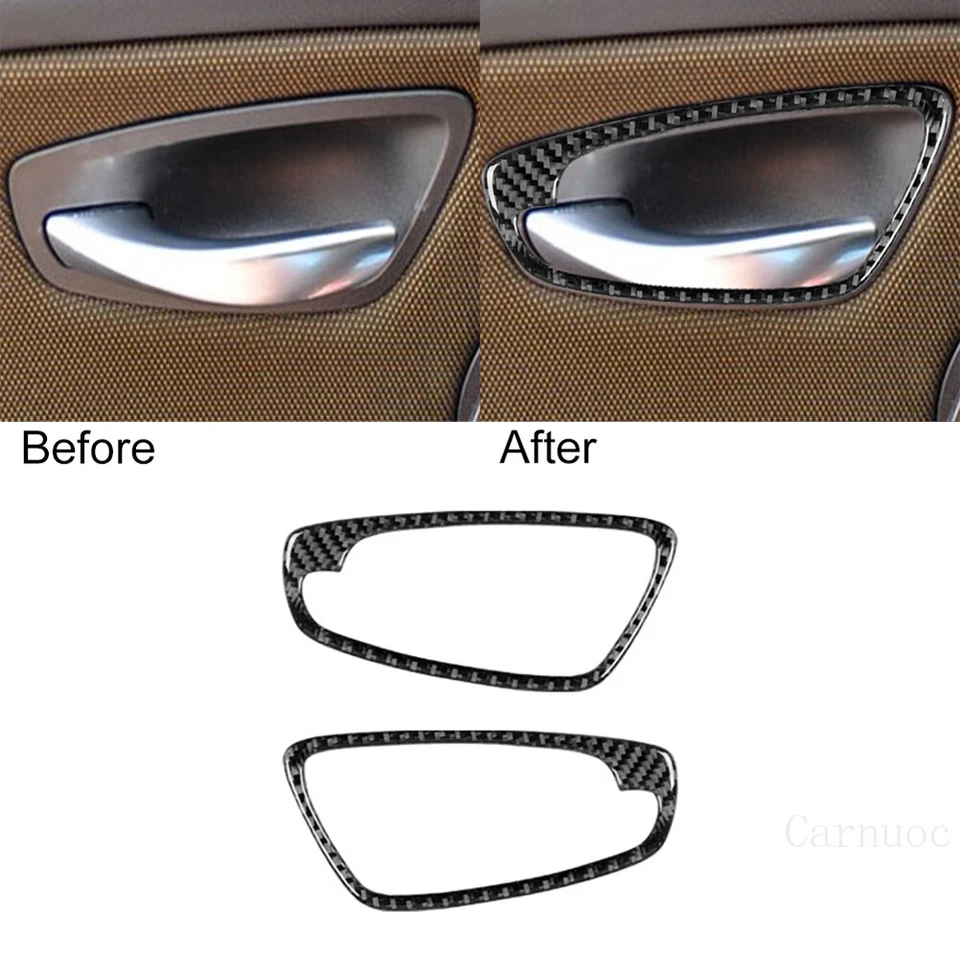 Juego de 39 piezas de molduras interiores de fibra de carbono para BMW 125i 128i 135i Foto 3 de 4