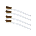 Miniature Slim Steel Wire Brush Chain Metal Bolt Surface Cleaning Restoring