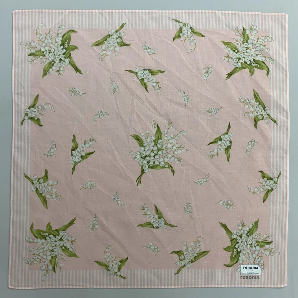 Pañuelo floral vintage Renoma pañuelo de algodón pañuelo cuadrado de bolsillo envolvente Foto 2 de 4