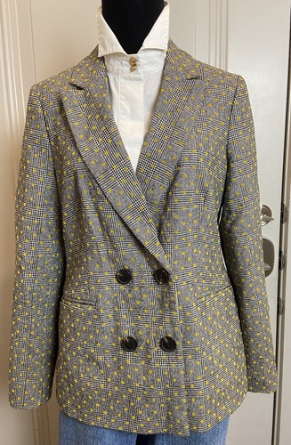 Boden Wollmischung zweireihiger karierter Blazer Gr. 4R - Bild 4 von 18