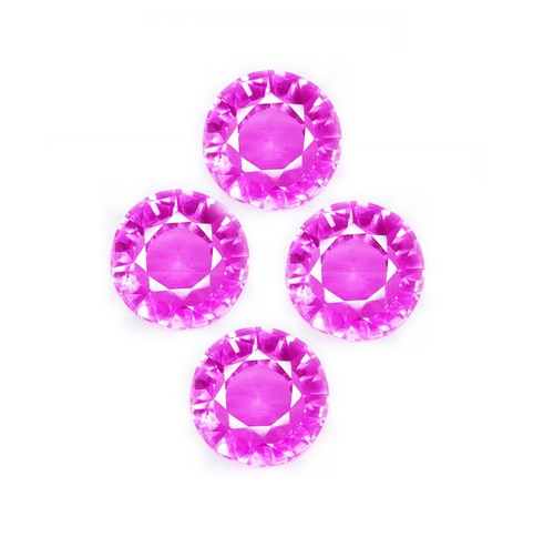 Natural Pink Sapphire 4 Pcs Lot Loose 8-10 Cts Certified Gemstone Round Gem WS03 - Picture 10 of 12