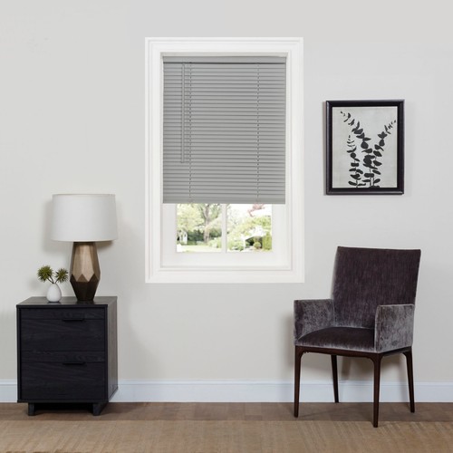 Cordless Window Mini Blinds Light Filtering Vinyl Blind 35W 34.5 Actual X 64L - Picture 8 of 10