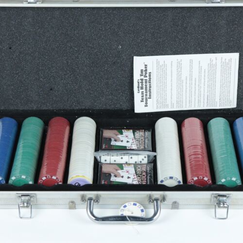 Cardinal's Texas Hold ' Em Tournament Heavy Poker Chip Set (400) with Case