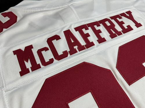Grande maglia Christian McCaffrey #23 Vapor FUSE bianca qualità Elite 49ers - Foto 9 di 11