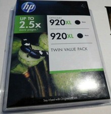 HP 920XL 2 Pack Black New in Package Sealed Expired March 2013