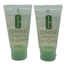 Lot of 2 Clinique Liquid Facial Soap Mild Dry Combination 1 oz 30 ml Each New