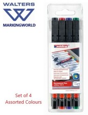 Edding 140S Extra-Fine Black Marker Pen - Scafftag Pen Clip Holder, Plant Labels