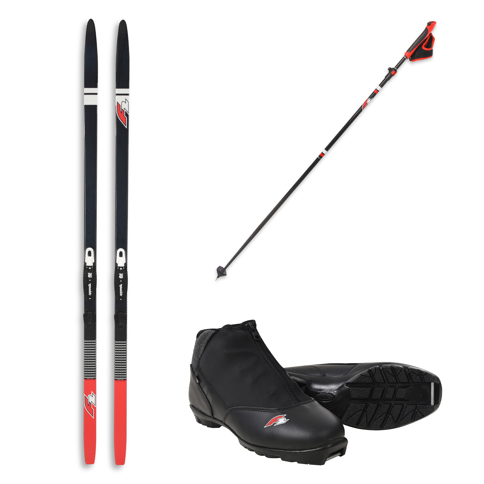 Комплект F2 Langlaufski Ride CC 190 см +Schuh Ride CC Gr. 45 + Лыжные носки 120-170 см