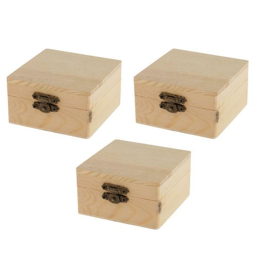 Holz Schmuckkästchen für Kinder zum Dekorieren und Gestalten (Schachtel mit 3 - Bild 12 von 12