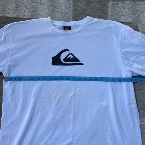 Vintage Y2K Quiksilver Surf White Graphic T-Shirt Youth XL Beach Skate - Picture 7 of 19