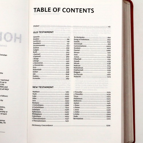 NKJV Study Bible Thomas Nelson Brown Leather 2018 Color Maps Red Letter Gilt - Picture 12 of 14