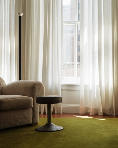 Hand Tufted Plush Solid Milano Green NK Woolen Rug For Bedroom, Living Room Rug - Picture 5 of 5