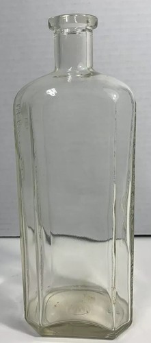 Antique Henry K Wampole & Company Clear Glass Bottle 8.5” - Picture 5 of 5