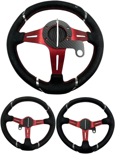 Steering Wheel Horn Button,Momo Steering Wheel, Carbon Fiber External Horn Butto - Picture 3 of 12