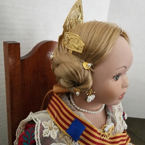 Valenciana traditionelle spanische Porzellan- und Stoffpuppe Fañas Artesanos - Bild 6 von 18