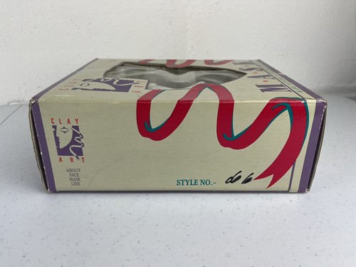 Vintage 1988 Clay Art Mask Style No. 066 Made in USA San Fransisco, CA Deco Art - Picture 4 of 8