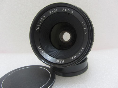 Soligor 35mm 1:3.5 Wide Angle Auto Lens, M42 Screw Mount & Caps - Afbeelding 1 van 7