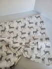 NEW GRAY WHITE Deer Lined Window Valance up to 50 inches wide Nursery Curtain