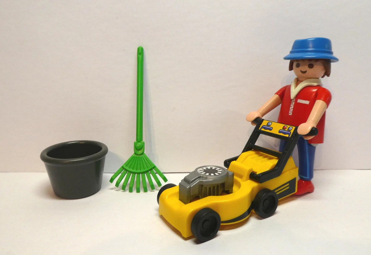 Kriminalität Freiwillige Orientierung playmobil mann mit rasenmäher