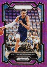 2024 Panini Prizm Draft Picks - Purple Wave Prizm #99 Victor Wembanyama
