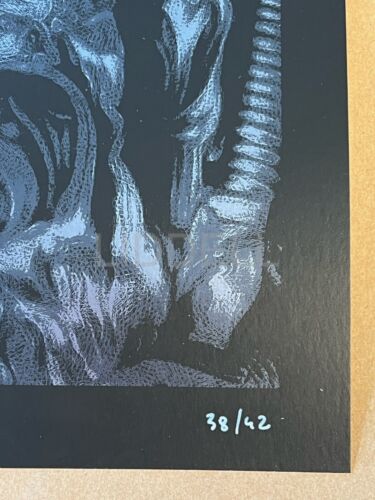 Mondo Print Artist Elvisdead Tetsuo: The Iron Man firmato/#d su 42+ COA VAR - Foto 6 di 7