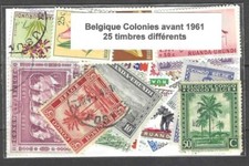 Belgique colonies avant 1961 25 timbres différents