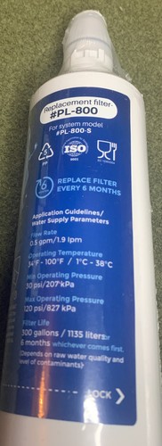 Pureline PL-800-S Water Filter Replacement Factory Sealed Lot of 2 - Picture 2 of 3