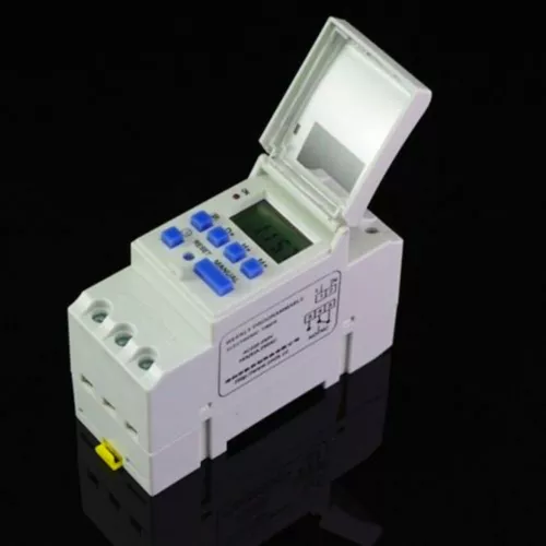 1X 16A DIN RAIL DIGITAL PROGRAMMABLE TIMER SWITCH  12VDC 24VDC 110V/220VAC