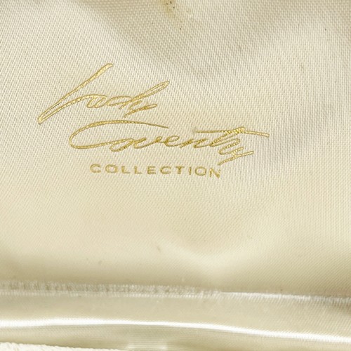 VTG Lady Coventry Demi Parure Boxed Set Brooch Earrings Cultured Pearl Gem Stone - Picture 7 of 9