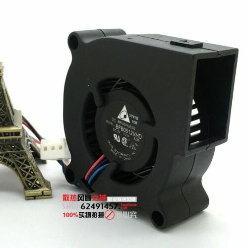 For Delta 5020 0.28A BFB0512VHD 5CM 12V turbo fan 3Pin - Picture 2 of 3