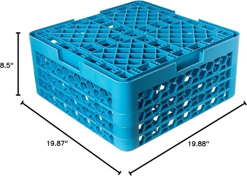 Versatile Stackable Glass Rack - 16 Compartments with 3 Extenders for Kitchens - Picture 5 of 12