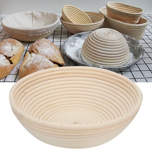 Round Sourdough Proving Bannetons Bread Proofing Basket Bread Baking Mold Rattan - Picture 7 of 21