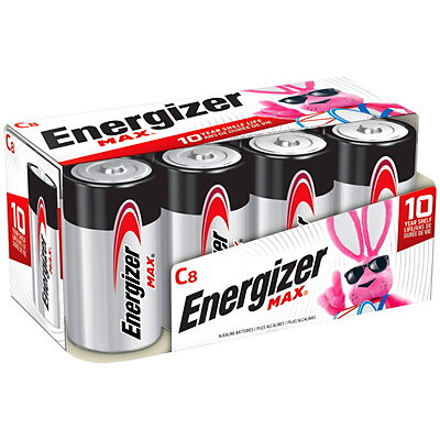Energizer Max Alkaline C Batteries Cell 8Pk - Bild 1 von 1