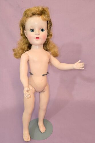 17" HARD PLASTIC SWEET SUE WALKING DOLL by AMERICAN CHARACTER 1950s to DRESS