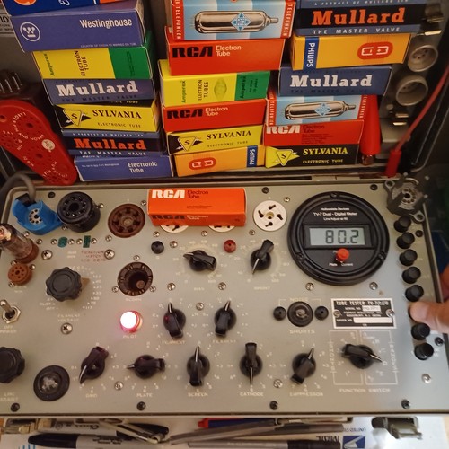 QUAD TV7 Test 'Bogey +' Anfang der 1960er Jahre RCA 5687 Bronze Nickelplatten Ring GTR Rohre - Bild 11 von 24