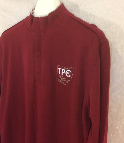 Cutter And Buck CB 1/4 Snap Golf Pullover Sweater Tom Patton Classic Medium NWT - Picture 4 of 12