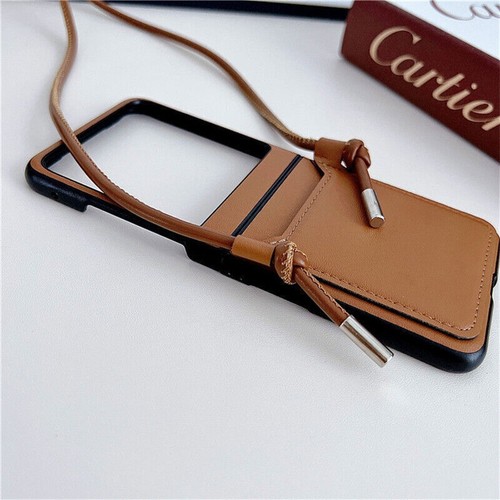 For Motorola Razr+2023 Razr 40/Ultra Crossbody Lanyard Card Leather Case Cover - Picture 18 of 32