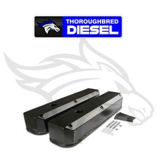 Mr. Gasket 6861BG Fabricated Aluminum Valve Covers, Black Finish