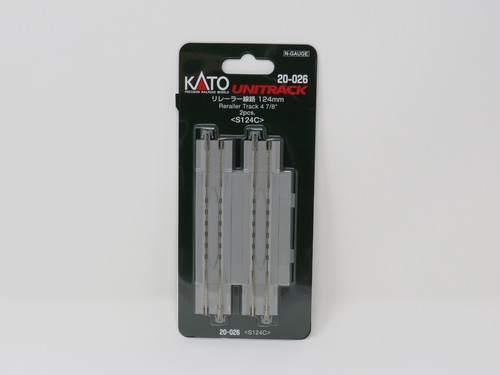 Kato Unitrack 20 026 Rerailer Straight Track 124mm 2 Pcs N Scale Model kato-unitrack-20-026-rerailer-straight-track-124mm-2-pcs-n-scale-model