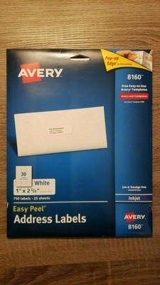 Avery Easy Peel Mailing Address Labels Inkjet 1