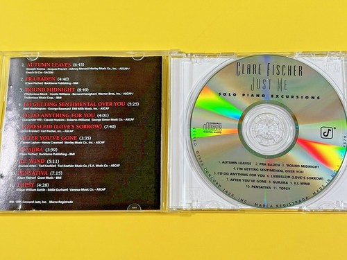 CLARE FISCHER - Just Me - Solo Piano Excursions CD Jazz Like New Condition - Picture 4 of 6