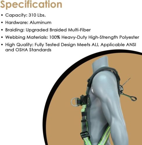 Professional Lightweight Safety Harness with Padded Shoulders & Reliable Support - Picture 9 of 11