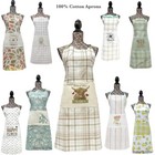 Kitchen Cooking Apron 100% Cotton Baking Butcher Unisex Adjustable Aprons