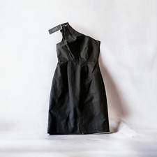 NWT Womens J.Crew Misha Dress One Shoulder Black Style# 65119 Sz 4