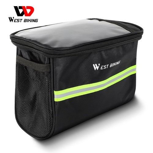 WEST BIKING Bolsa Manillar Bicicleta Delantera Cesta Teléfono Bolsa Impermeable - Imagen 2 de 6