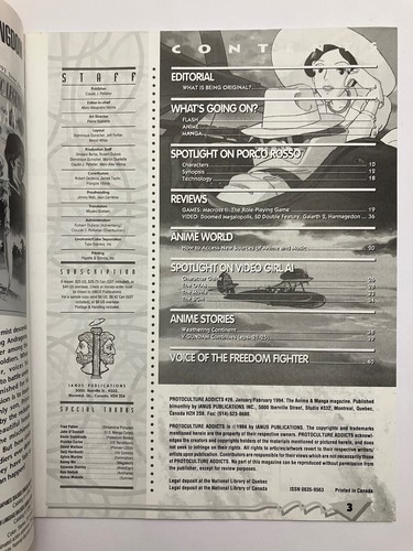 "Protoculture Addicts” 26 Anime Magazine, Porco Rosso 1994 - Picture 2 of 3