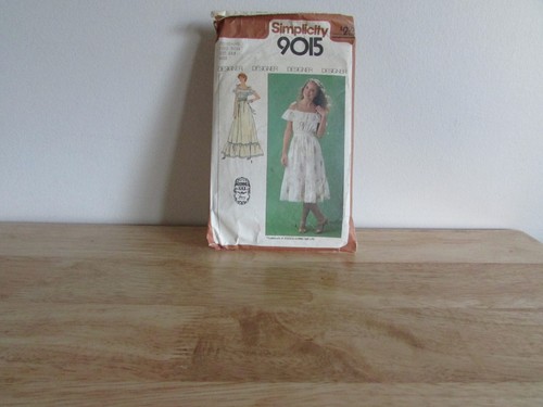 Simplicity 9015 Sz 6 & 8 Designer Dress Summer Pattern Genuine Sax by Jessica