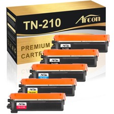 5 pk Color Toner for Brother TN210 TN-210 HL-3040CN HL-3045CN HL-3070CW HL-3075