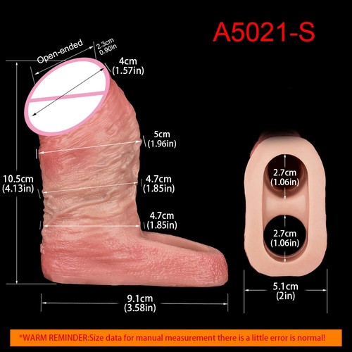 Silicone Inner Thread Enlarge Sleeve With Open-ended Design Male Penis Sleeve - Picture 33 of 36
