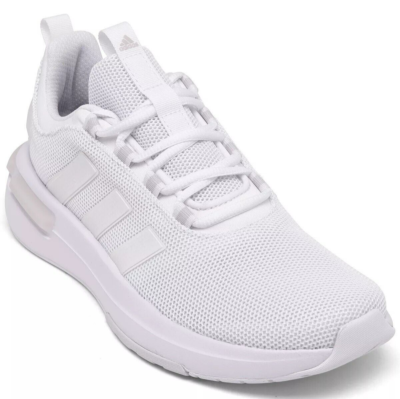 ADIDAS アティレニウム フラットフリム クラフィックキャッフ Adidas Racer TR23 White Zero Metallic Women Sze 8.5 Running